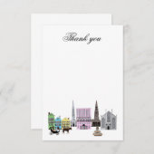charleston skyline Merci note (Devant / Derrière)