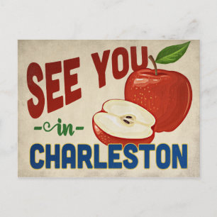 Charleston South Carolina Apple - Vintage Travel Briefkaart