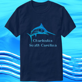 Charleston South Carolina Blue Marlin Fish T-shirt