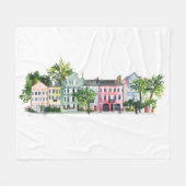 Charleston South Carolina Fleece Deken (Voorkant (Horizontaal))