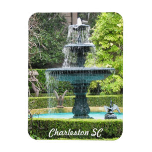Charleston South Carolina Garden Fountain Magnet Magneet