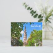 Charleston, South Carolina Historical Downtown Briefkaart (Staand voorkant)