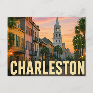 Charleston South Carolina Historische Kustreis  Briefkaart