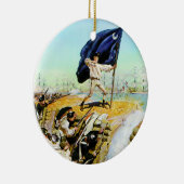 Charleston, South Carolina, juni 1776 Keramisch Ornament (Rechts)