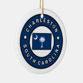 Charleston South Carolina Keramisch Ornament (Rechts)
