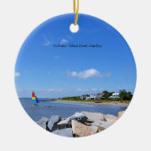 Charleston South Carolina Keramisch Ornament (Voorkant)