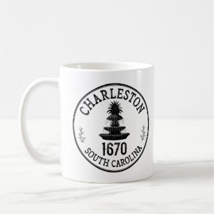 Charleston, South Carolina Logo Koffiemok