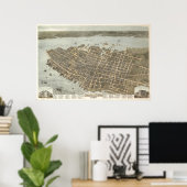 Charleston, South Carolina Map Poster (Thuiskantoor)