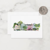 Charleston South Carolina Notitiekaartje (Voorkant / Achterkant in situ)