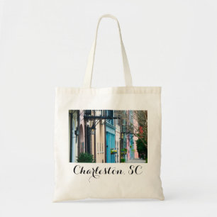 Charleston South Carolina Rainbow Row Huizen Tote Bag