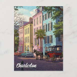 Charleston South Carolina Reizen Briefkaart