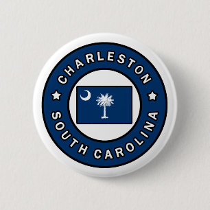 Charleston South Carolina Ronde Button 5,7 Cm
