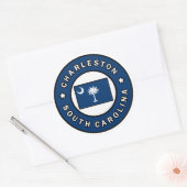 Charleston South Carolina Ronde Sticker (Envelop)