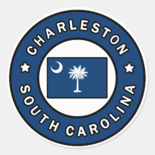 Charleston South Carolina Ronde Sticker