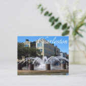 Charleston South Carolina (SC) Fountain Post Card Briefkaart (Staand voorkant)