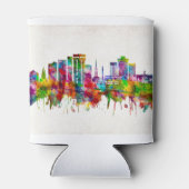 Charleston South Carolina Skyline Blikjeskoeler (Achterkant)