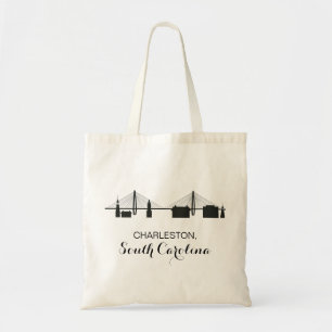 Charleston South Carolina Skyline Canvas tas