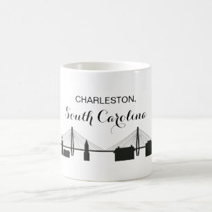 Charleston South Carolina Skyline Coffee Mok