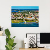 Charleston, South Carolina Skyline Poster (Bureau à domicile)