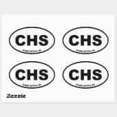 Charleston, South Carolina, VS Ovale Sticker (Vel)