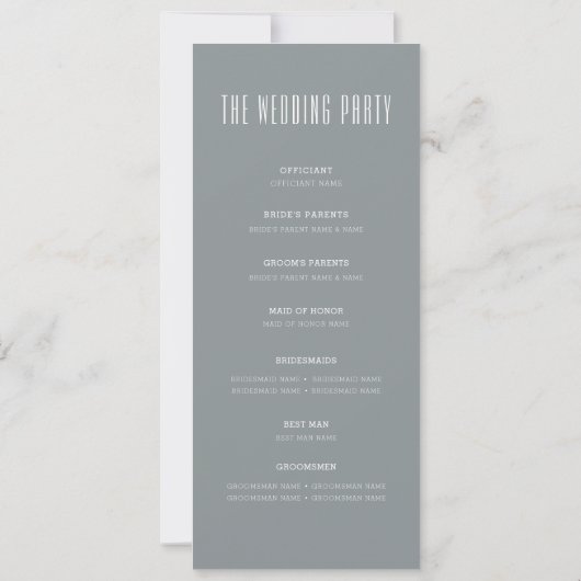 Charleston Stylized Skyline | Weddenschap-programm Kaart (Achterkant)