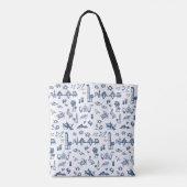Charleston Toile in de Canvas tas (Achterkant)
