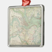 Charleston, verdediging metalen ornament (Links)