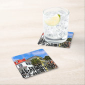 Charleston Vierkante Kartonnen Onderzetter (Insitu)