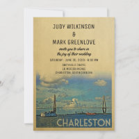 Charleston Wedding Invitation  midden in de eeuw
