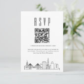 Charleston Wedding QR-code RSVP (Staand voorkant)