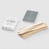 Charleston Wedding | Weddenschap-programma Hand Fa Handwaaier (Niet-gemonteerd)