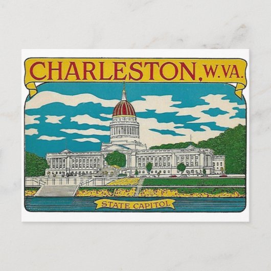 Charleston, West Virginia Briefkaart (Voorkant)