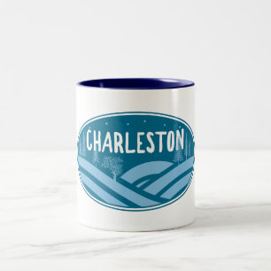 Charleston West Virginia Buitenactiviteiten Tweekleurige Koffiemok