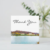 Charleston West Virginia Silhouette Bedankkaart (Staand voorkant)