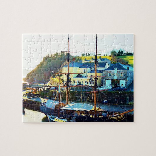 Charlestown Harbour Cornwall England Legpuzzel (Horizontaal)
