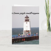 Charlevoix Lighthouse Wenskaart Kaart (Achterkant)