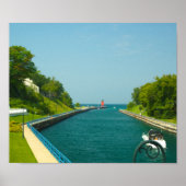 Charlevoix South Pier Light Station, Charlevoix, M Poster (Voorkant)