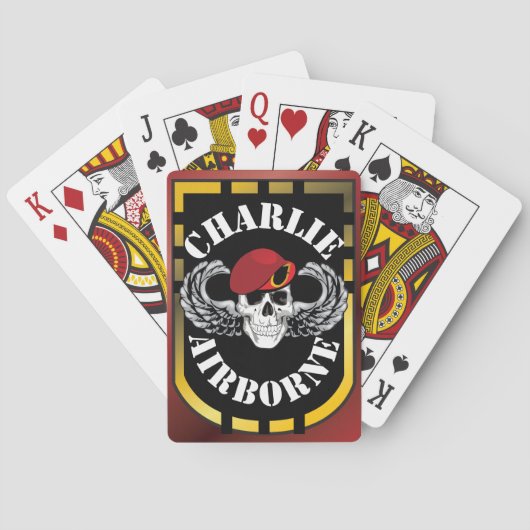 Charlie Airborne High Speed Deck Pokerkaarten (Achterkant)