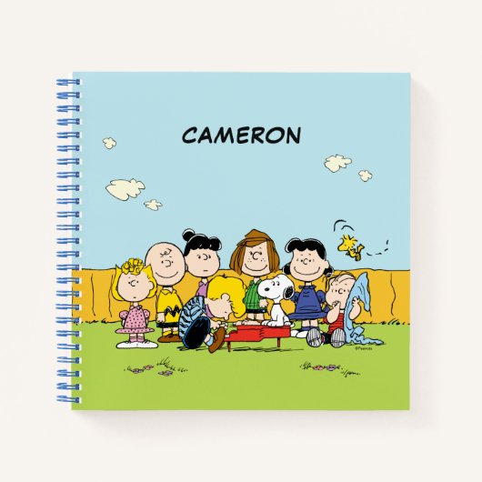 Charlie Brown en de bende | Voeg je naam toe Notitieboek (Voorkant)