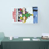 Charlie Brown en Friends Kerstparty Spandoek (Beurs)
