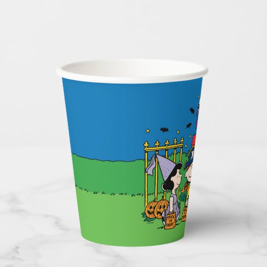 Charlie Brown en Gang Halloween Party Papieren Bekers (Voorkant)