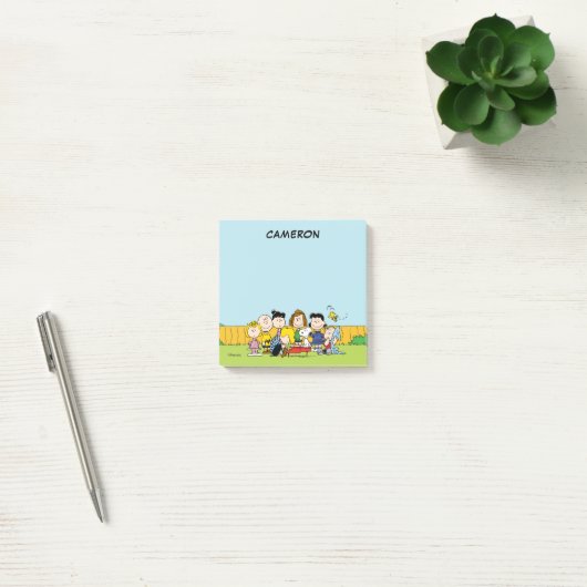 Charlie Brown en Gang | Jouw namen toevoegen Post-it® Notes (Kantoor)