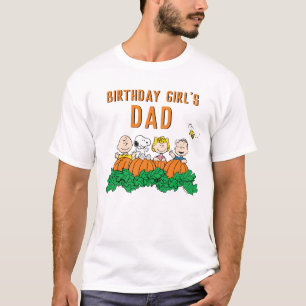 Charlie Brown en Gang Pumpkin Birthday Dad T-shirt