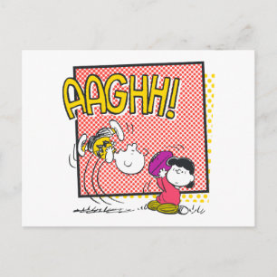 Charlie Brown en Lucy Football Comic Graphic Briefkaart