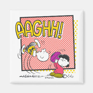 Charlie Brown en Lucy Football Comic Graphic Magneet