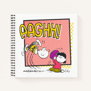 Charlie Brown en Lucy Football Comic Graphic Notitieboek