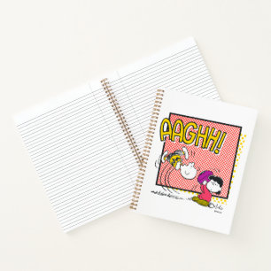 Charlie Brown en Lucy Football Comic Graphic Notitieboek