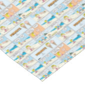 Charlie Brown en Sally Ice Cream op het strand Tafelkleed (Gekanteld)