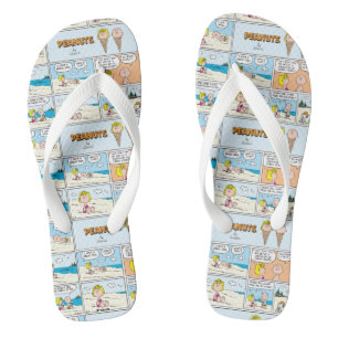 Charlie Brown en Sally Ice Cream op het strand Teenslippers