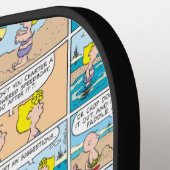 Charlie Brown en Sally op het strand Pickleball Paddle (Links Detail)